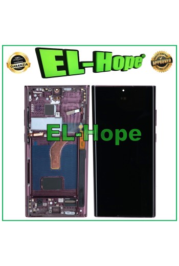 TFT-LCD-DISPLAY + RAHMEN TOUCH FÜR SAMSUNG GALAXY S22 ULTRA 2022 SM-S908 BURGUND
